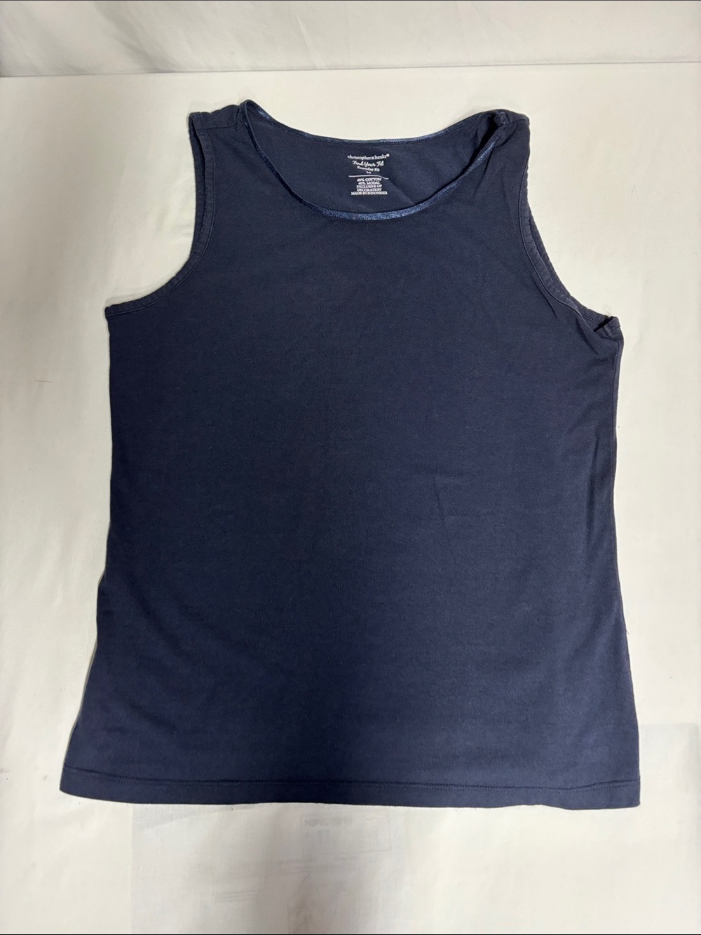 Christopher & Banks Navy Tank Top Women’s Medium Cotton Modal Everyday Fit